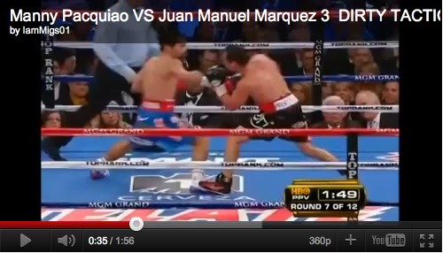 Video: Marquez stepping on Pacquiao's foot — intentional or accidental?