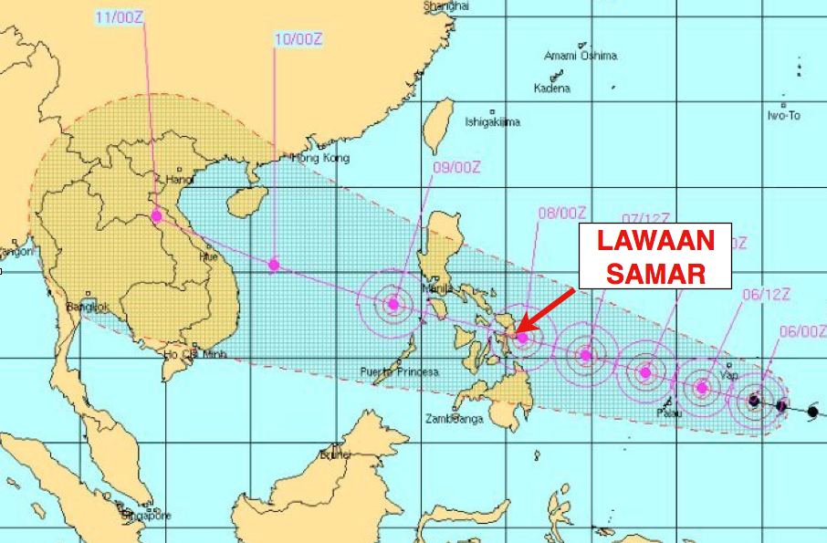 Super Typhoon Heading Straight for Lawaan, Samar — PLEASE be careful!